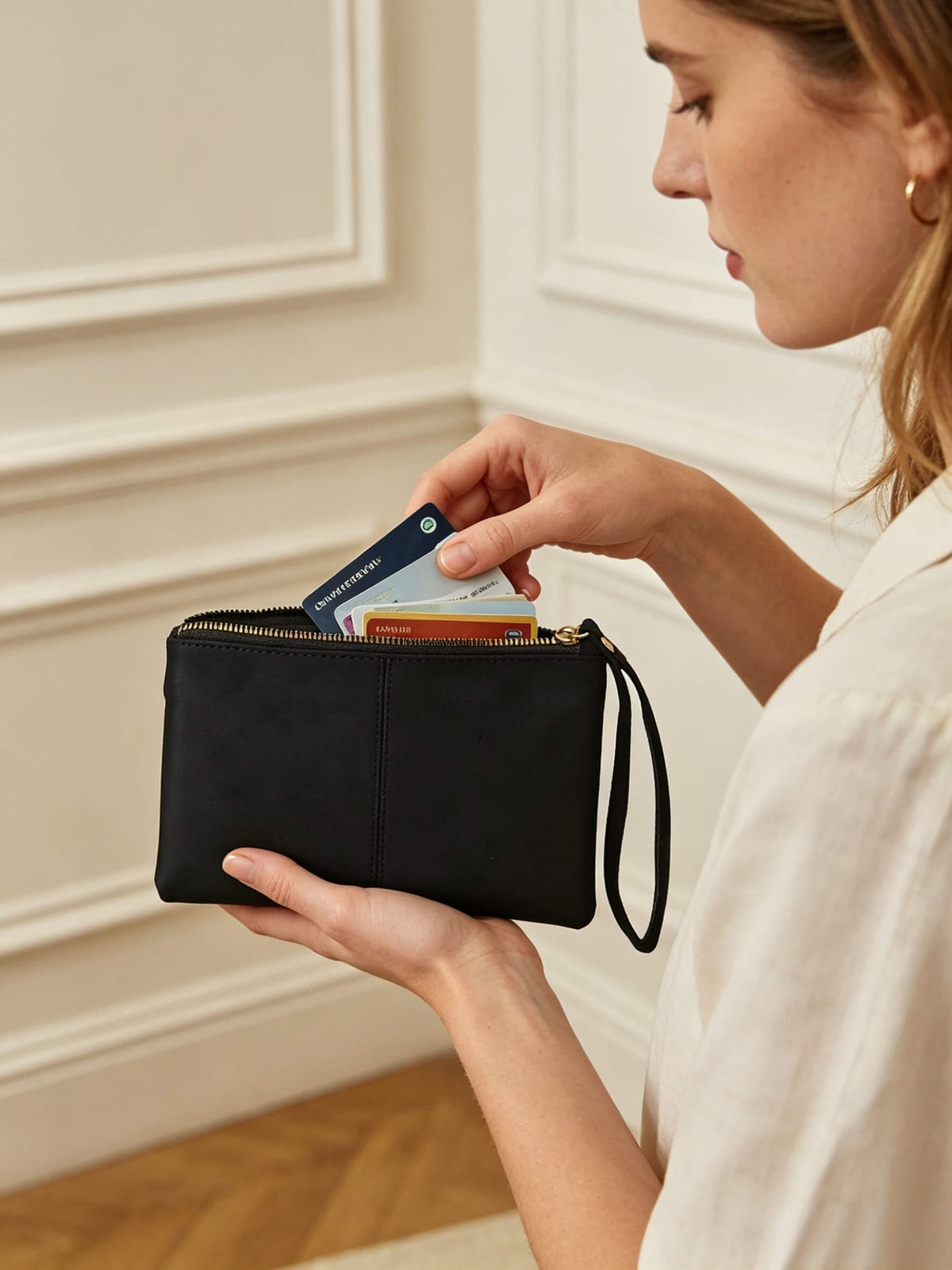 MLN - Lille Clutch Pung m. Håndrem