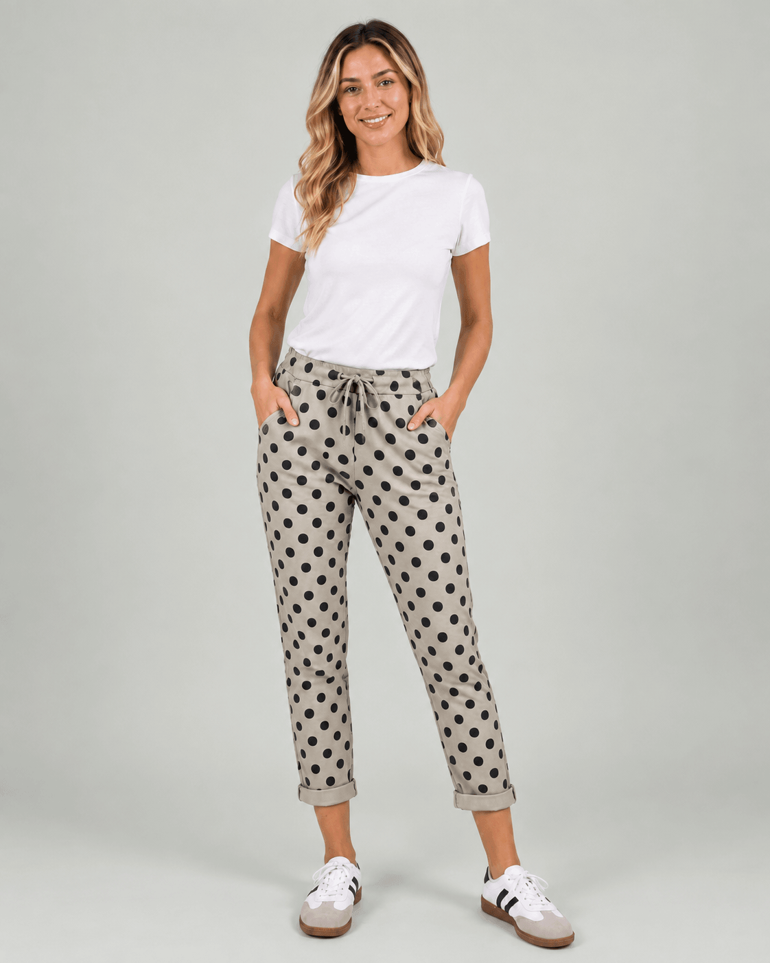 MLN SWEATPANT m. Dots – Beige