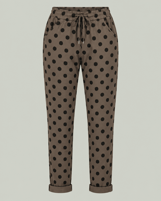 MLN SWEATPANT m. Dots – Brun