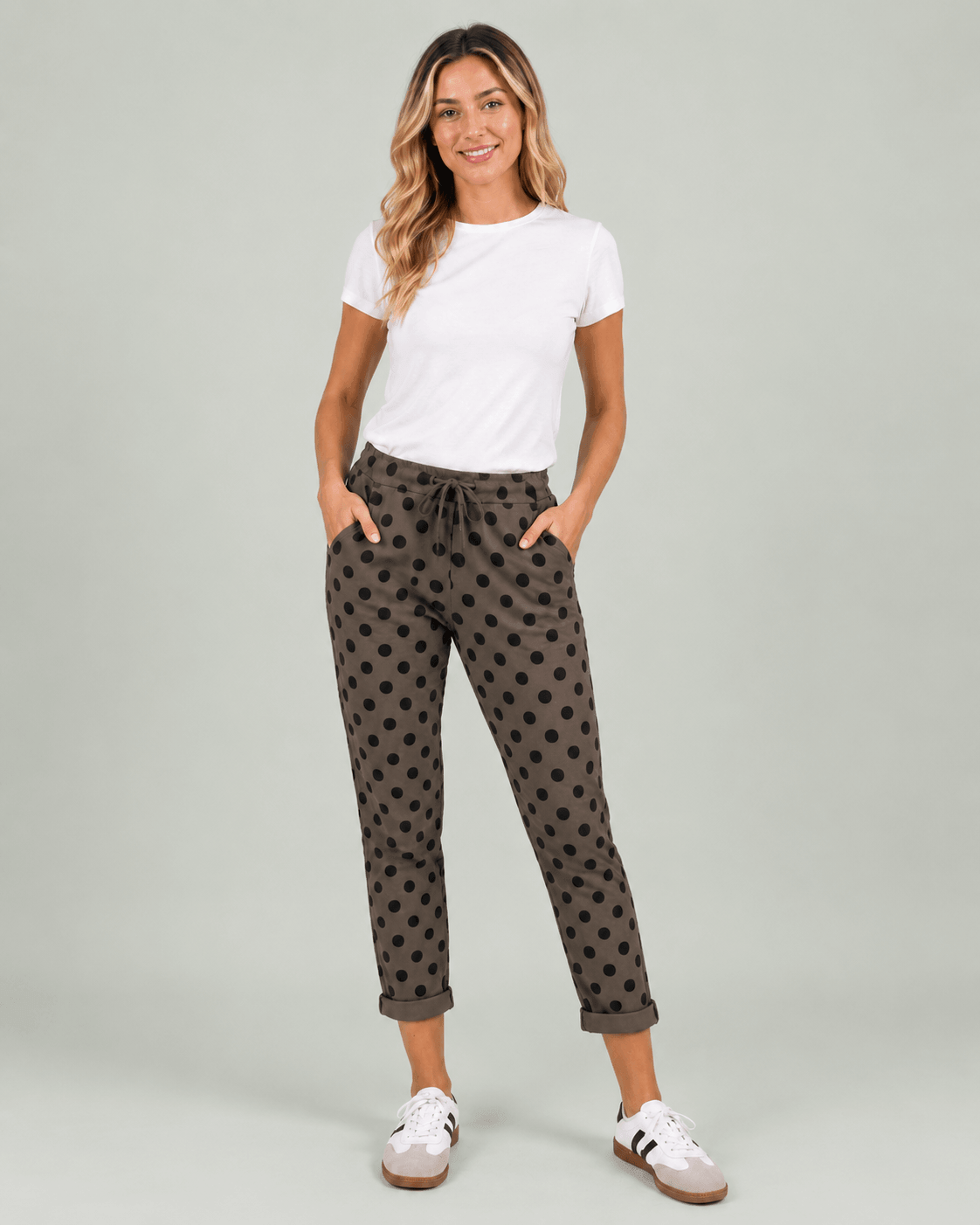 MLN SWEATPANT m. Dots – Brun