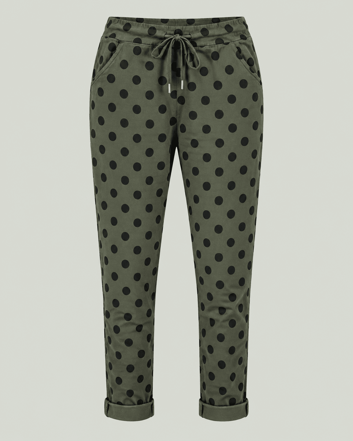 MLN SWEATPANT m. Dots – Oliven