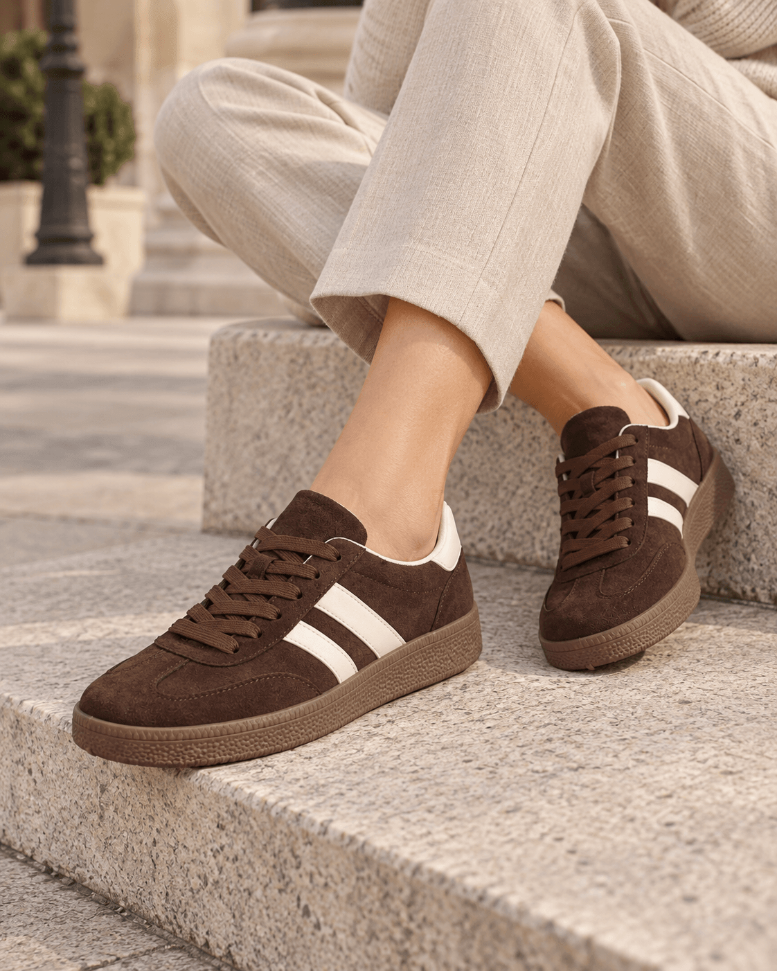 MLN - Sneaker m. flad bund