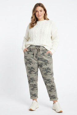 MLN SWEATPANT m. CAMOU - Grå