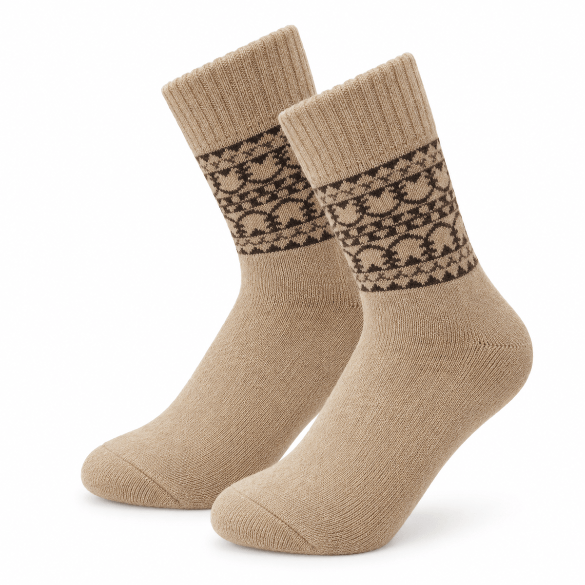 MLN NORDISK ALPAKA SOKKER – Beige